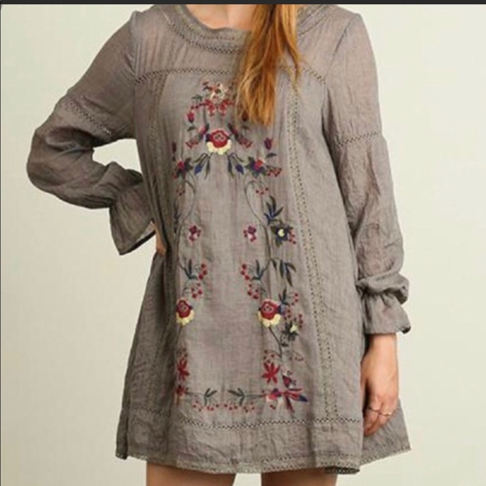 Umgee Boho chic embroidered dress